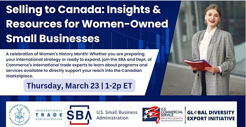 Selling to Canada Insights for Women-owned Small Businesses banner