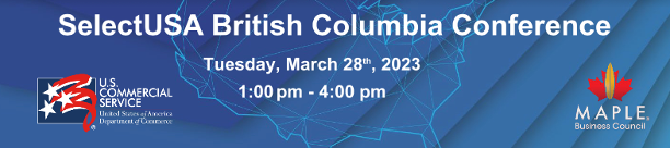 SelectUSA British Columbia Conference banner
