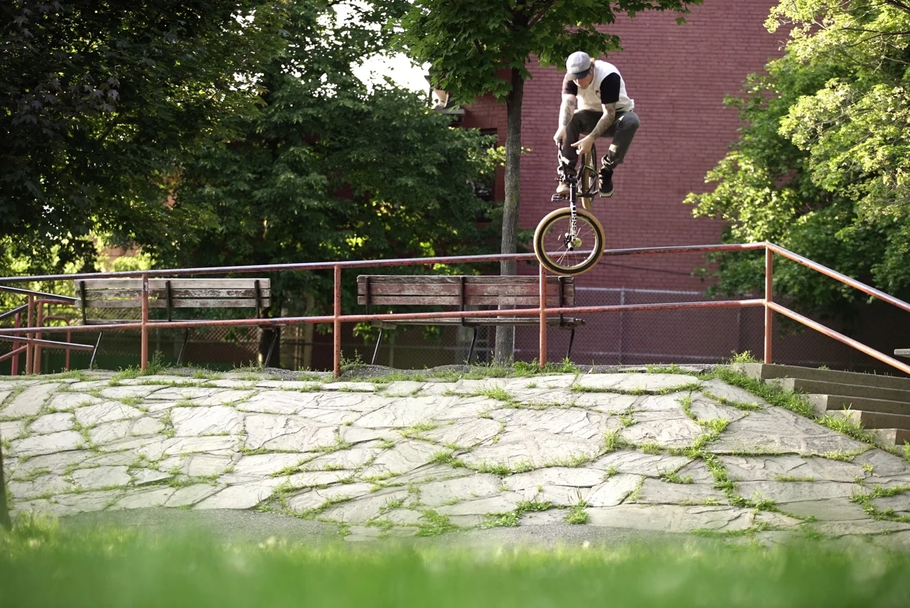 Just wrapped up shooting a Merritt BMX trip in Toronto for an exclusive on The Navi Arm YouTube. Awesome riding from Eli Taylor (pictured here) Charlie Crumlish, Greg Henry, Chijoke Okafoe, Joel Fortin and Brandon Begin. Look for to drop mid-August.