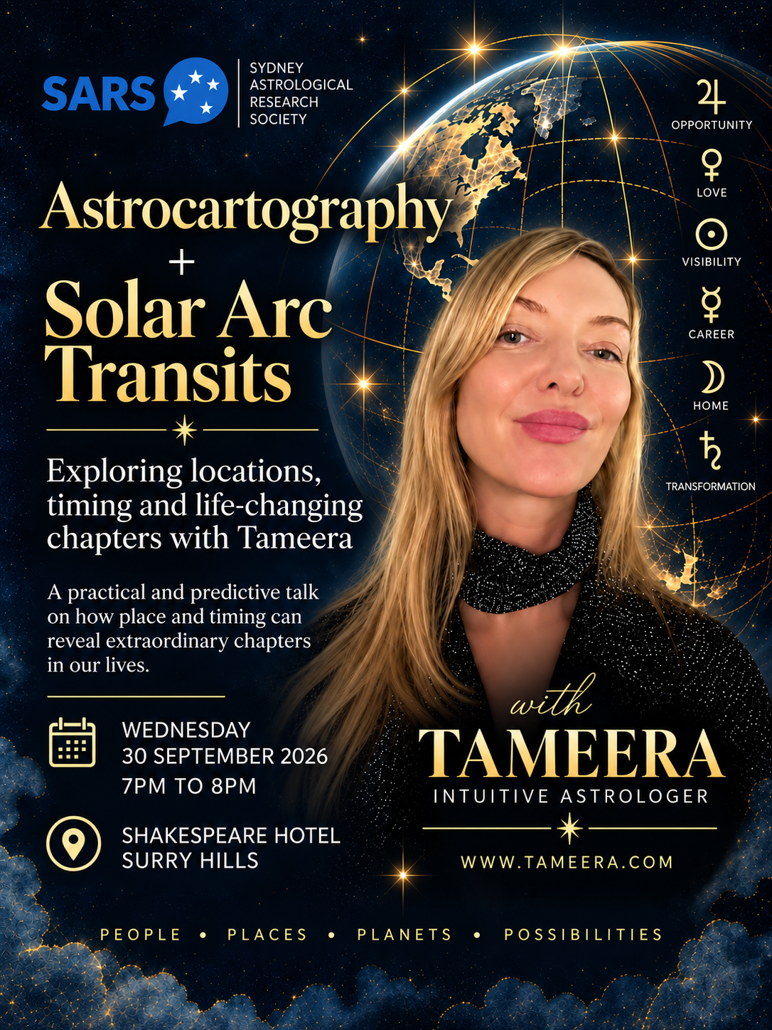 When Place Meets Timing: Astrocartography &amp; Solar Arcs
