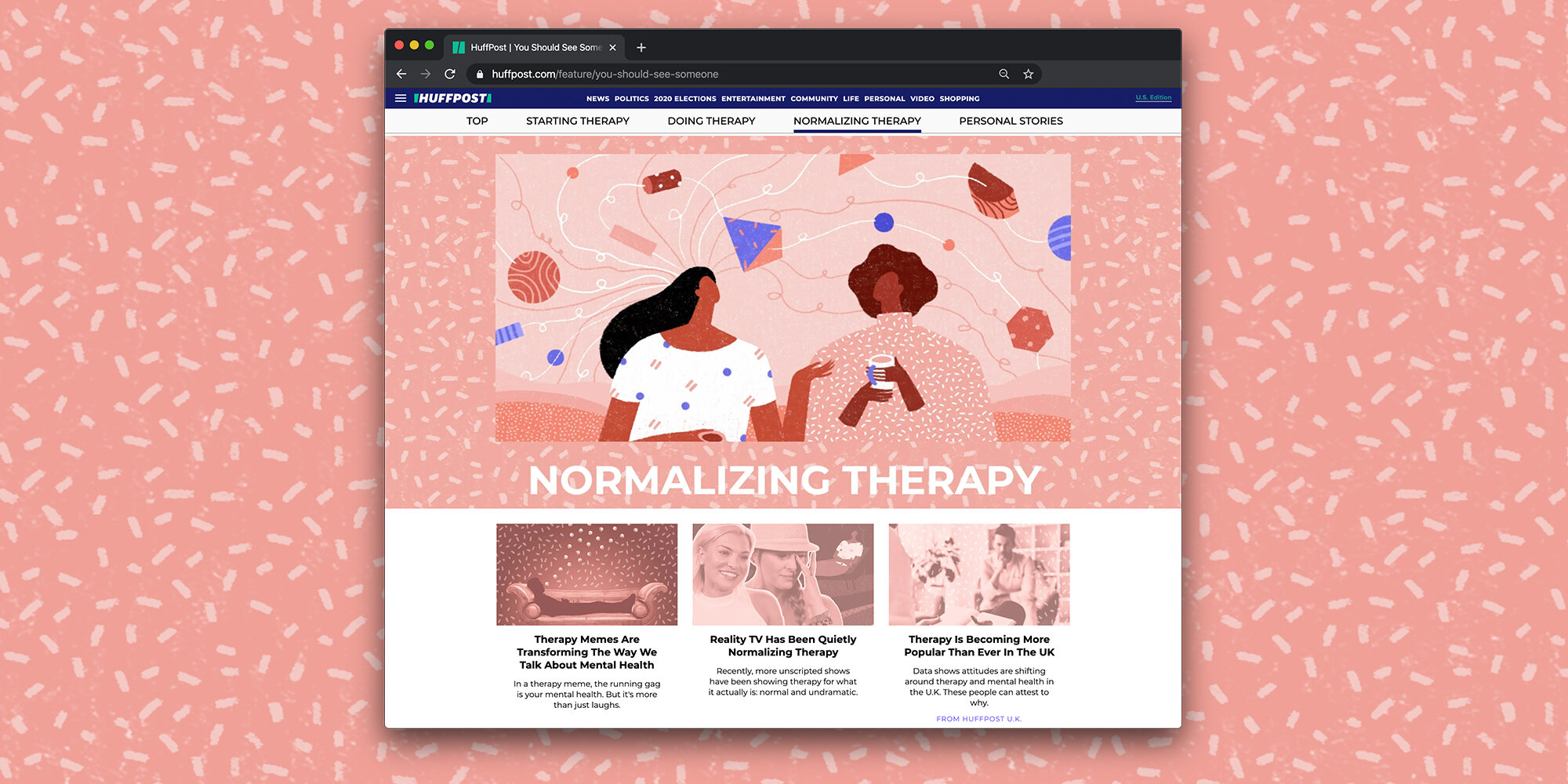  “Normalizing Therapy” section with part of the accompanying articles. 