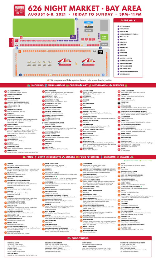 626 Night Market 2022 Schedule 626 Night Market Mini