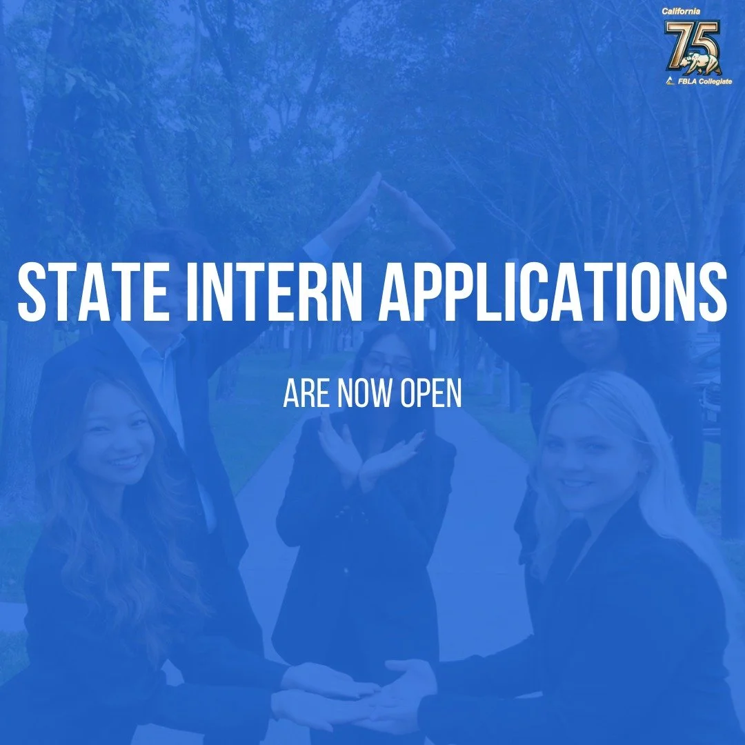 State Intern Applications are open! Apply to be apart of the California Collegiate's State Team. We are thrilled to see all of our incoming applications. Please note that the second round of interviews will take place at SFBLC, with the final decisio