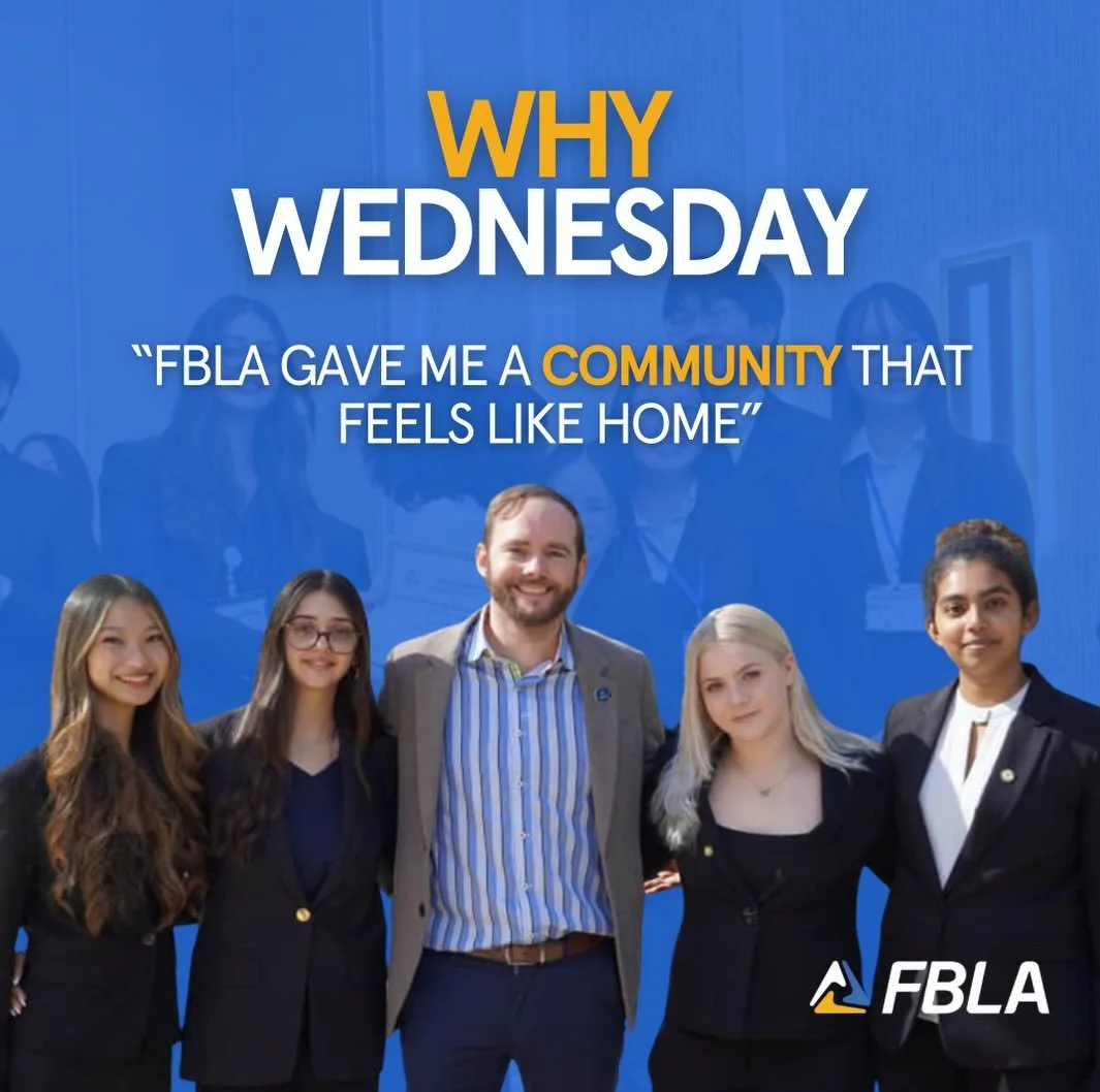 Happy Why Wednesday 💙 Today we&rsquo;re dressing for success and sharing our FBLA &ldquo;why.&rdquo; For me, FBLA has been more than just an organization. It gave me a community that truly feels like home, and I&rsquo;m so grateful for the people wh