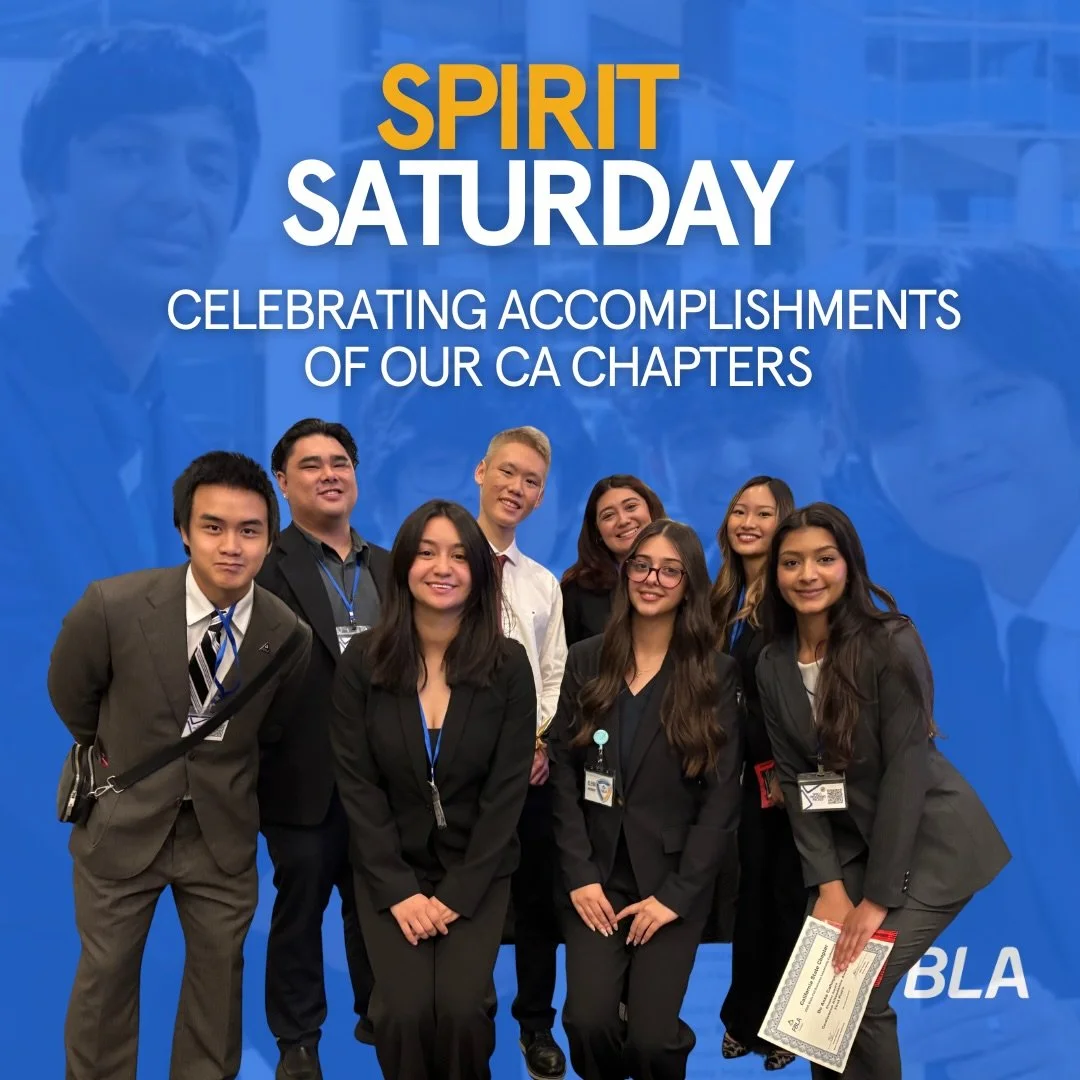 It&rsquo;s Spirit Saturday! Here&rsquo;s a post congratulating a few of our chapters on their success this FBLA year. We encourage all of our CA chapters to post an accomplishment they&rsquo;ve had!