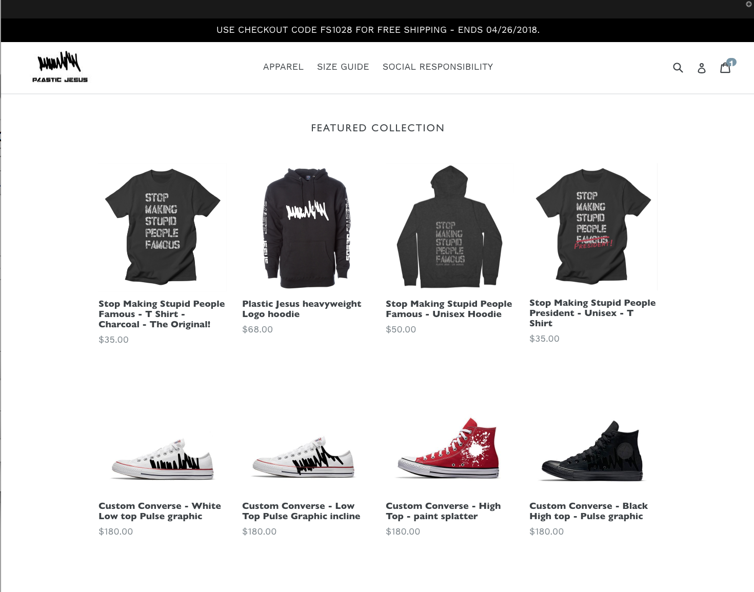The New Streetwear store is now live.