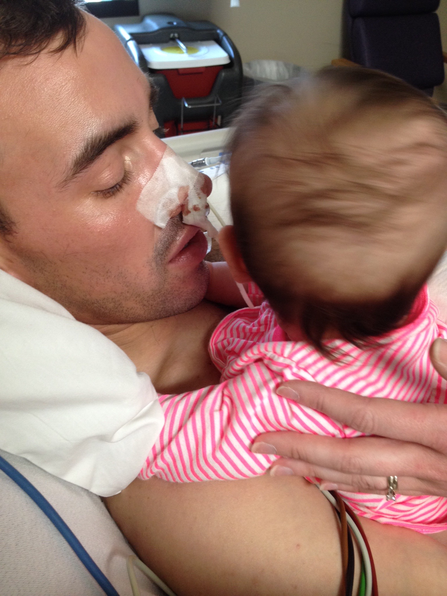 Riley’s first quality time with her Daddy, at 5 months old.