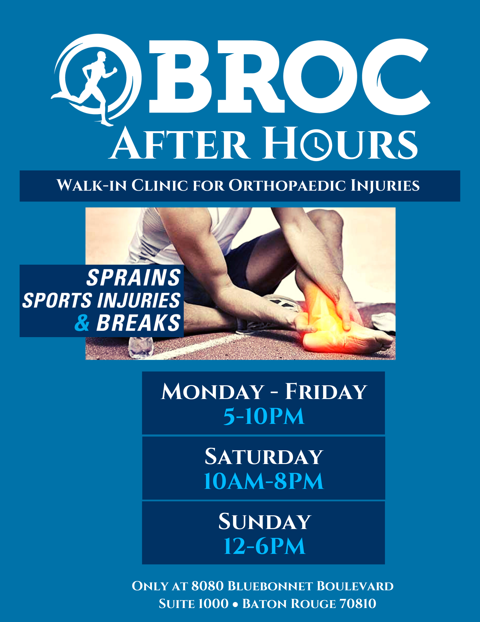 AFTER HOURS Baton Rouge Orthopaedic Clinic after-hours-baton-rouge-orthopaedic-clinic