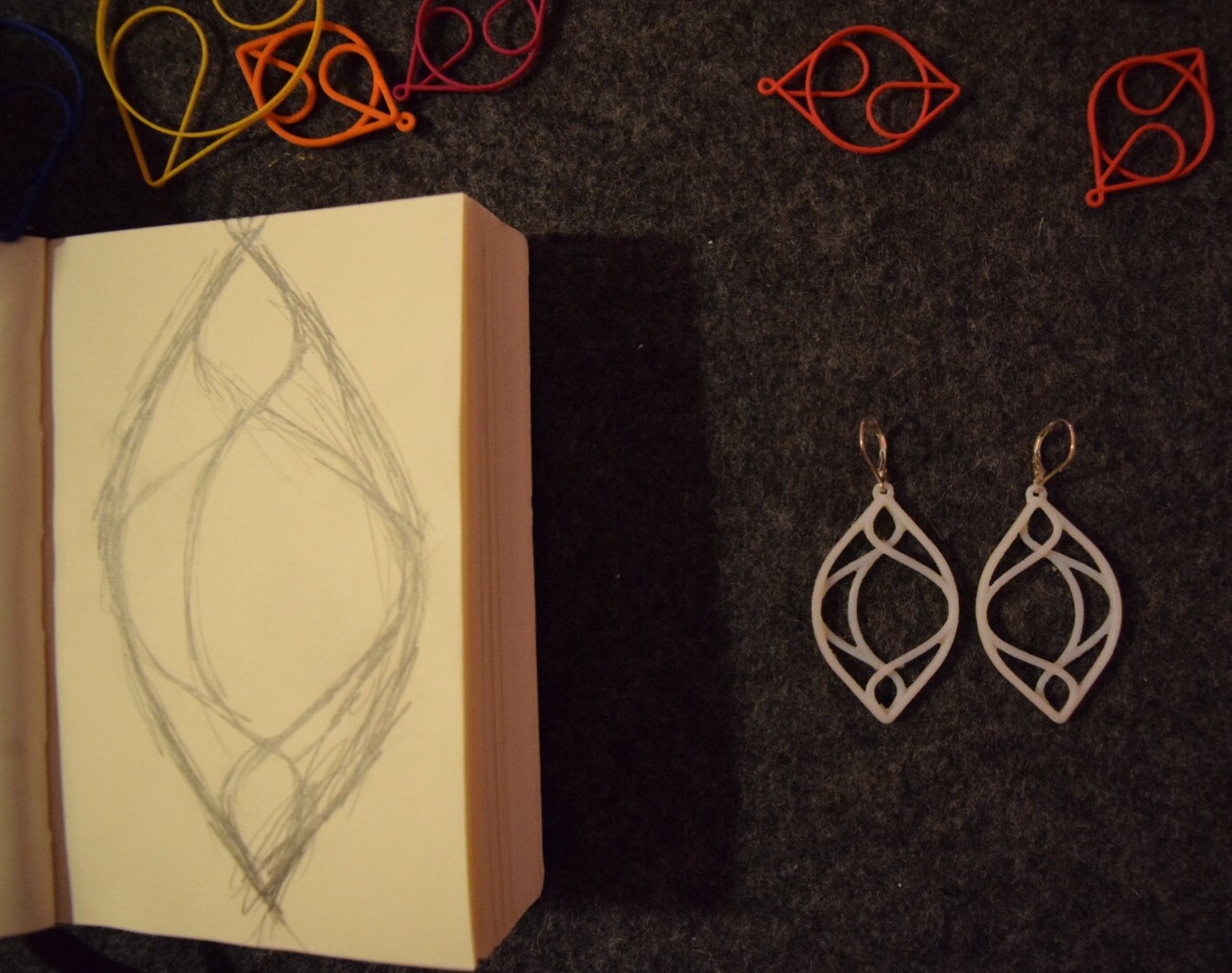 Cleaned Prototypes Next To the Sketch