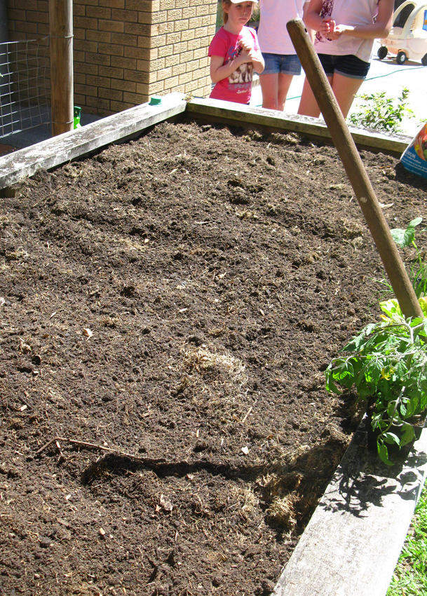 Building up soil profile