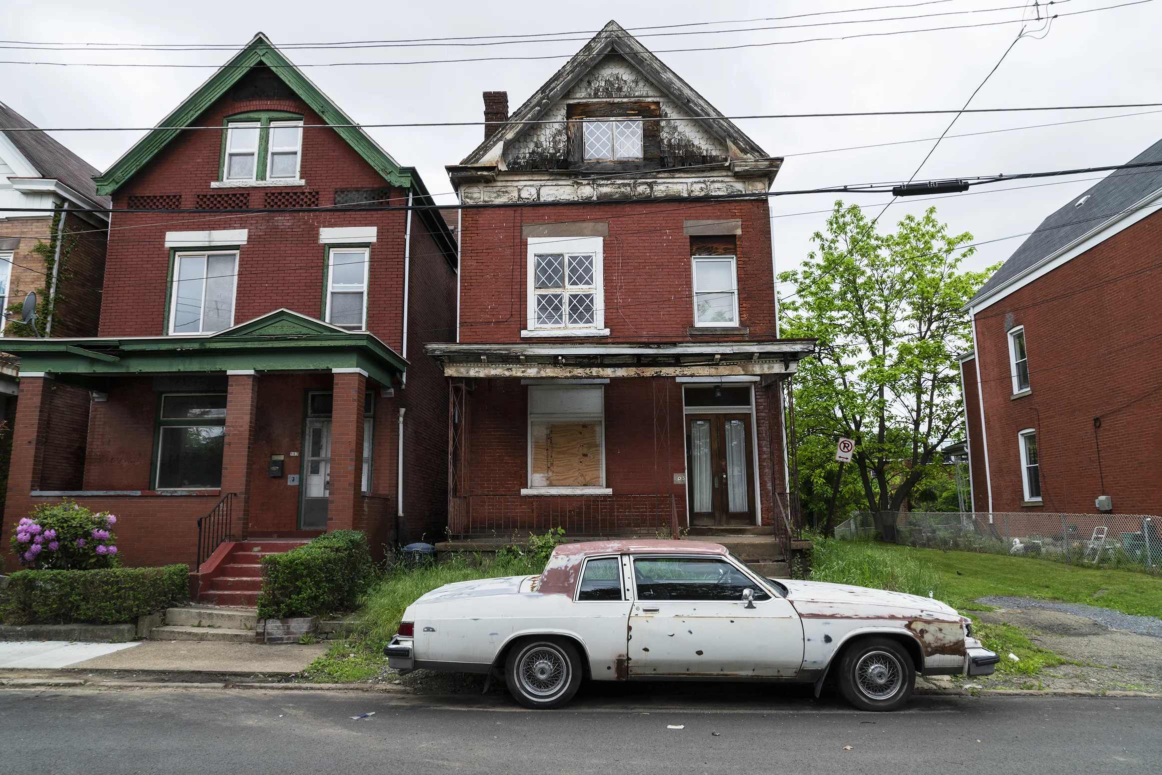 Brick House with Old Car, Pittsburgh 2018