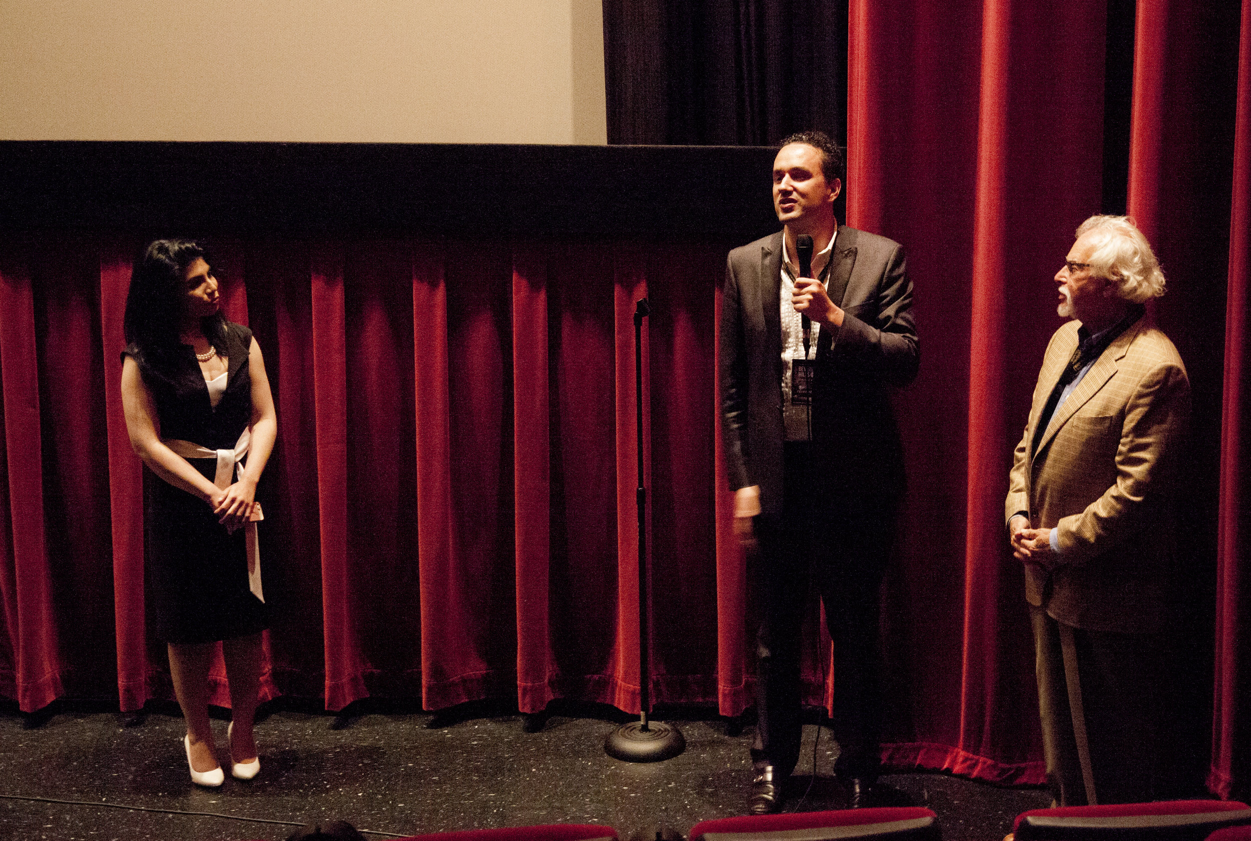 Q&A after the screening of director Leonardo Corbucci and Legendary AD Burt Bluestein.