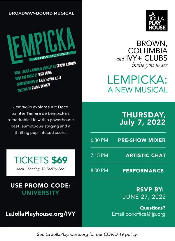 La Jolla Playhouse: Broadway-bound LEMPICKA: A New Musical