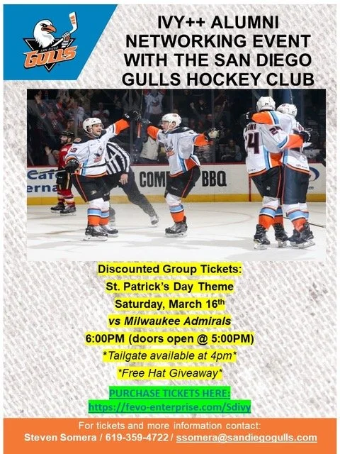 IVY+ Event: San Diego Gulls on March 16