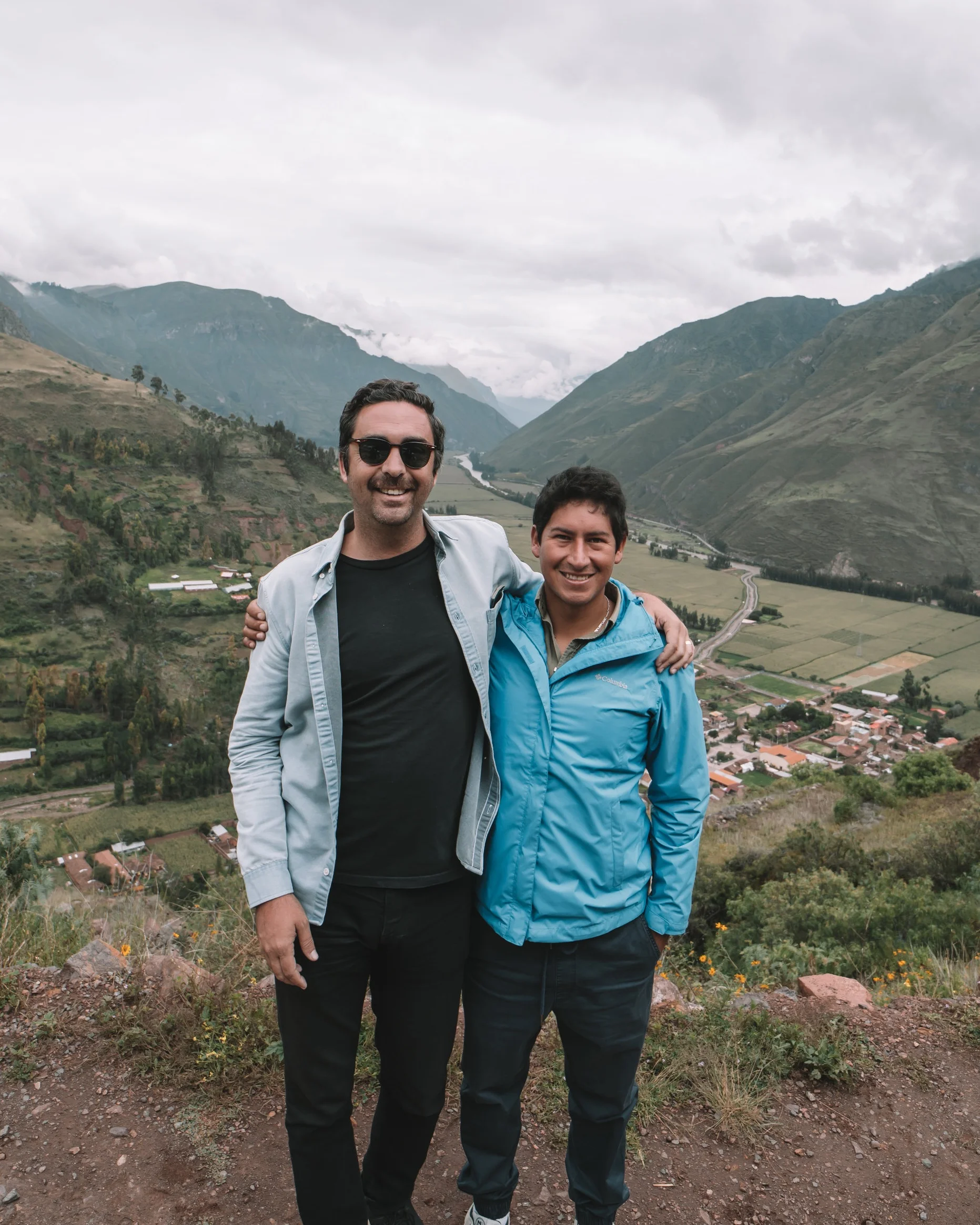 Fernando (our trip host) and I in Cusco, Photo by Juan Bustabad