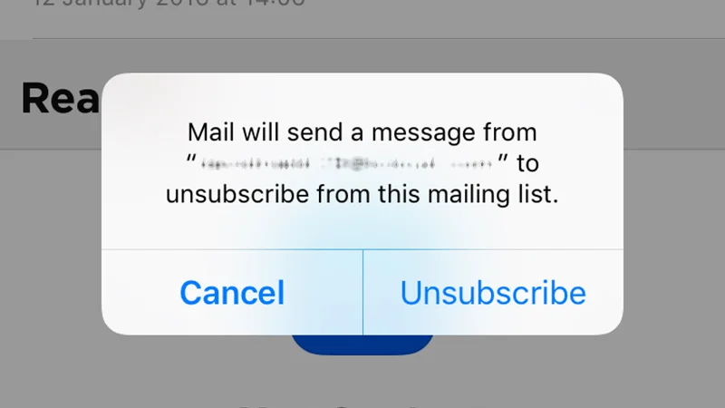 The New Apple iOS 10 Unsubscribe Feature