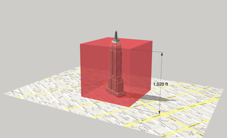  The volume of air saturated by 1 lb of PM2.5&nbsp;pollution 