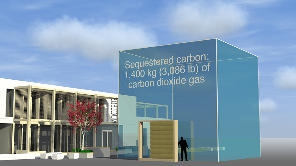  Total sequestered carbon in one Modcell panel 