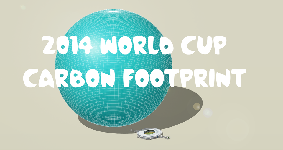  The carbon footprint of the World Cup: 2,723,756 tonnes CO 2 . A 'football' 1,406 metres diameter. 