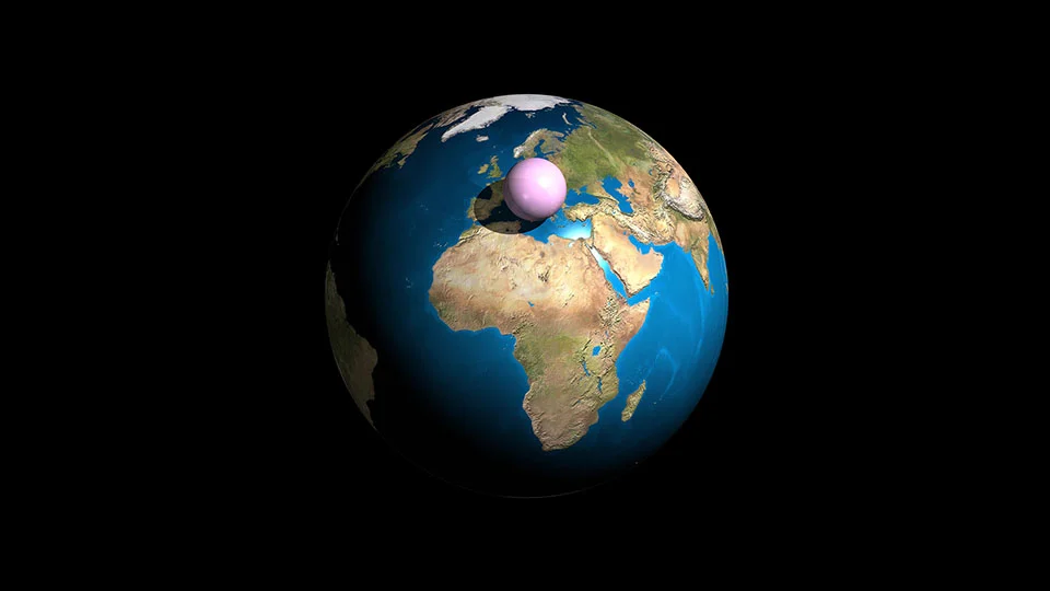 All the air: All the air in the atmosphere (5140 trillion tonnes) gathered into a ball at sea-level density. The sphere is 2,000 km across. Air gets thinner the further you are from the surface of the Earth. Half the air in the atmosphere lies within 5.5 km of the ground.