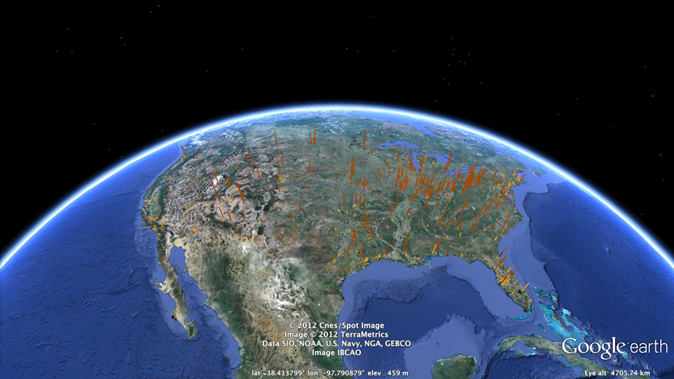  Narrower volumes do not give such a clear sense of volume, but they have the advantage of indicating the distribution of power stations more clearly. 