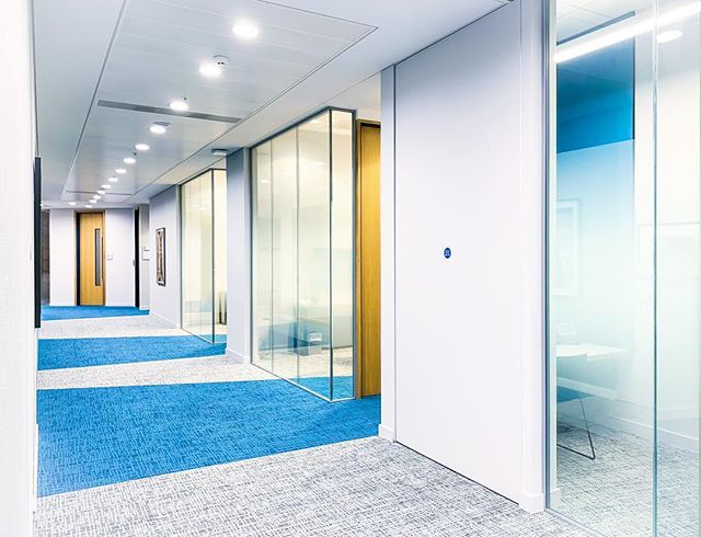 Check out these Corridor refurbishments throughout multiple floors for one of our commercial clients in London #buildersofig #commercialconstruction #refurbishment #corridor #carpet #wallpaper #decorations #office #refurbish #builder #commercialbuild