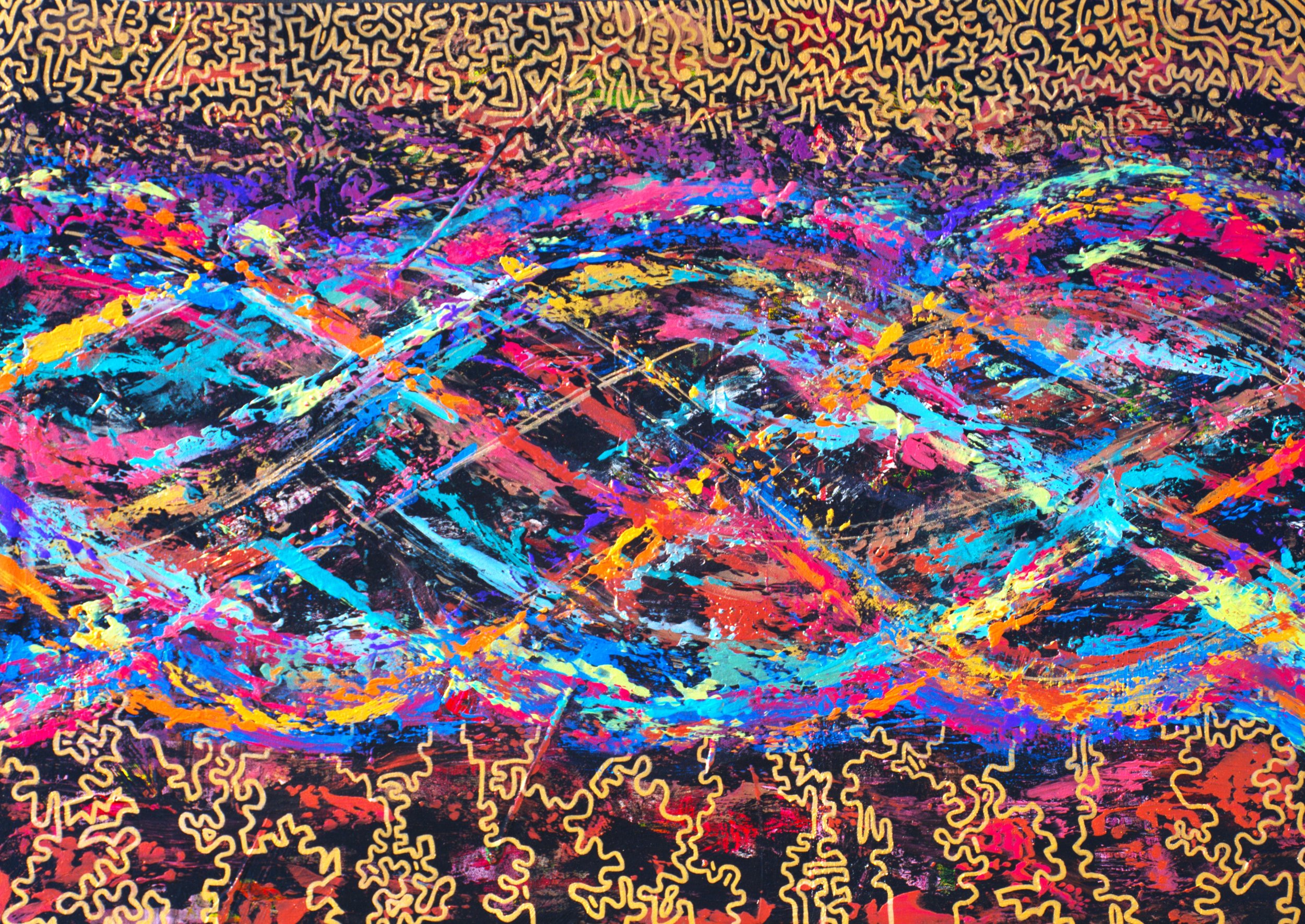 Evolution, Acrylic on Canvas, 70x50cm, 2024 - SOLD
