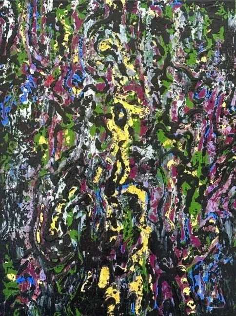 Bark, Mixed Media on Canvas, 30x20cm, 2023