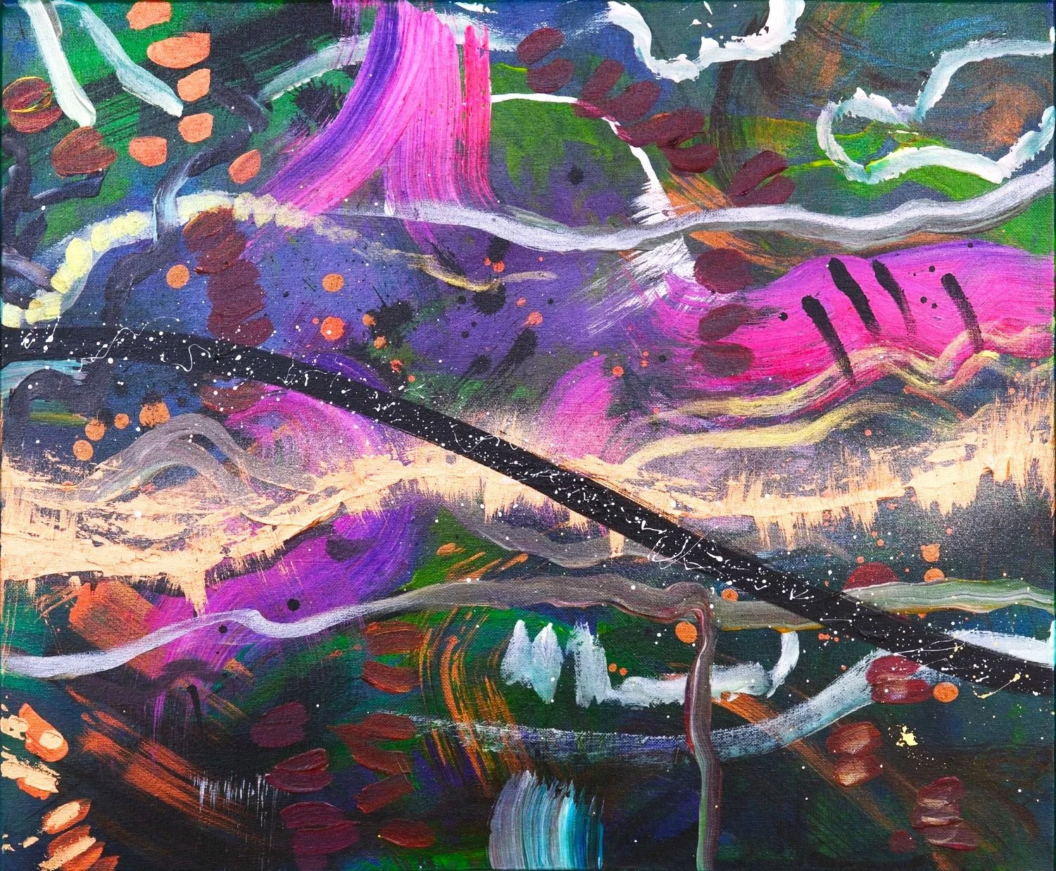 Green Eyes I, Acrylic on Canvas, 50x60cm, 2023