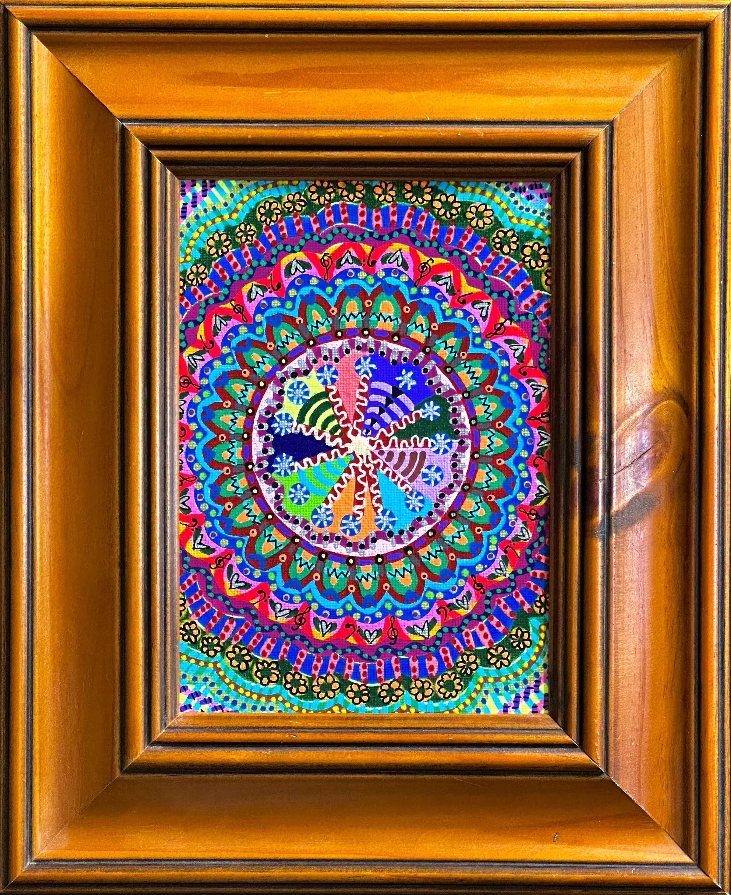 Birthplace, Acrylic on Canvas, 18x12cm exc. recycled frame, 2024