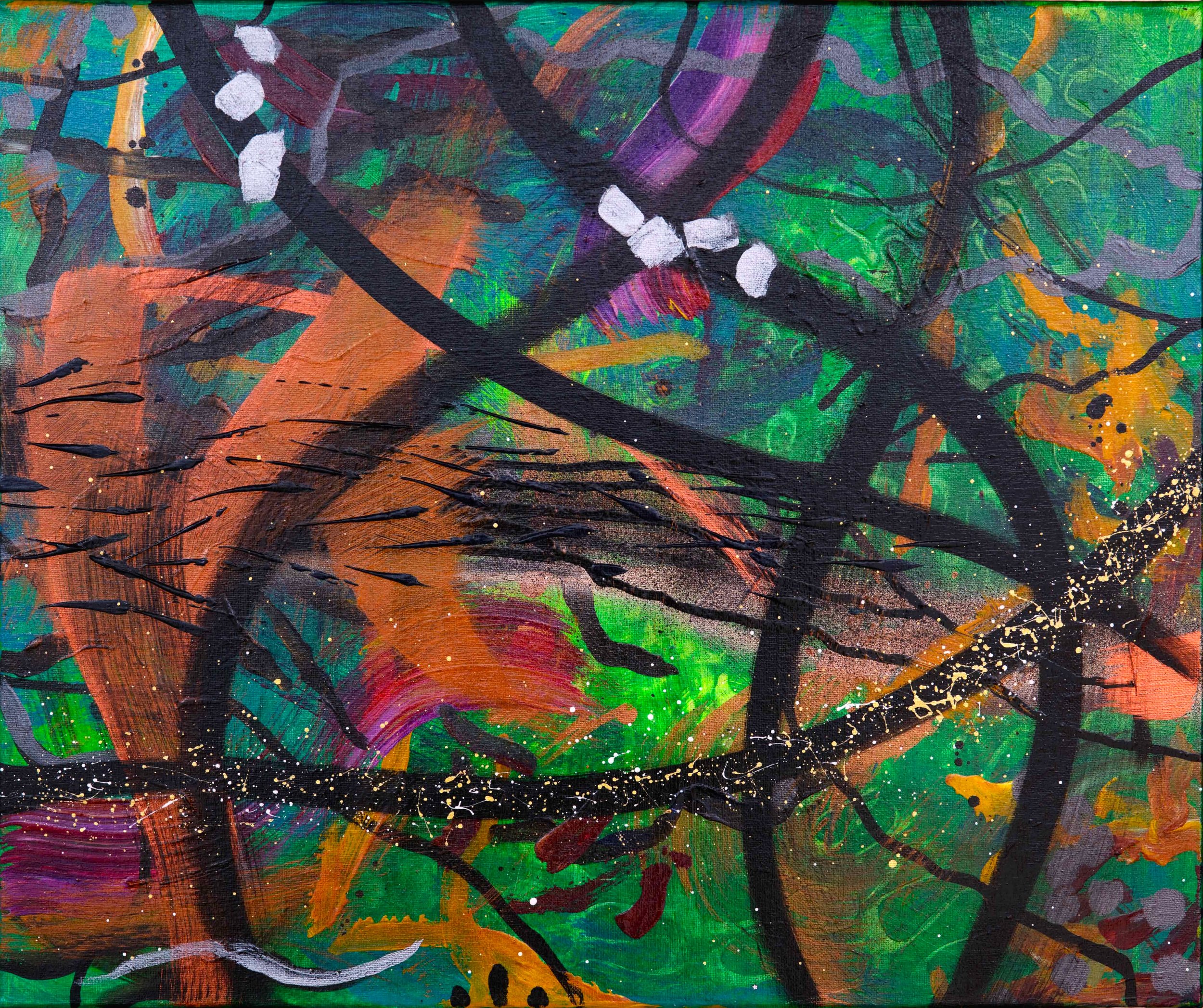 Green Eyes II, Acrylic on Canvas, 50x60cm, 2023