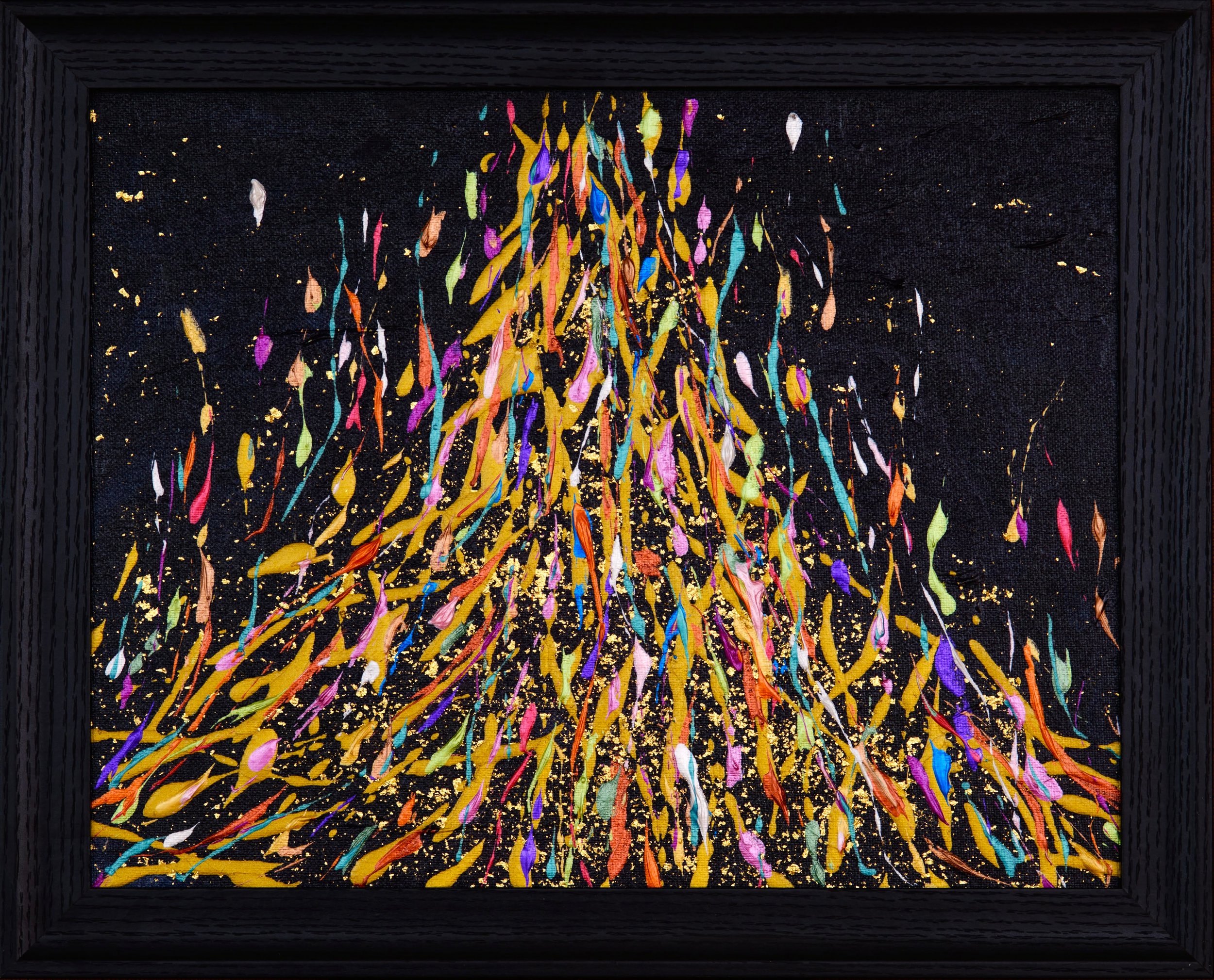 Bonfire, Mixed Media on Paper, 20x30cm, 2023