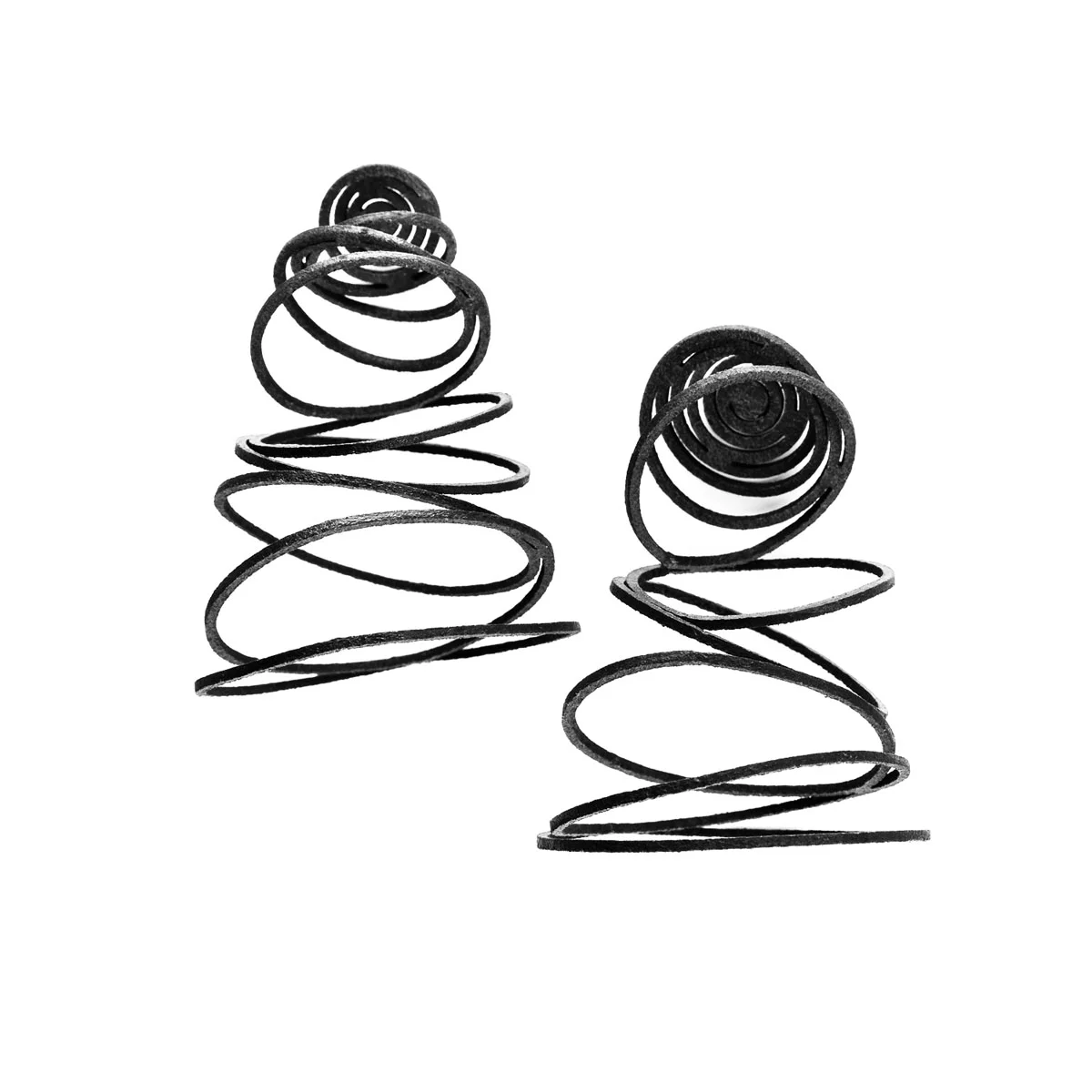 FALLING CIRCLES EARRINGS - BLACK