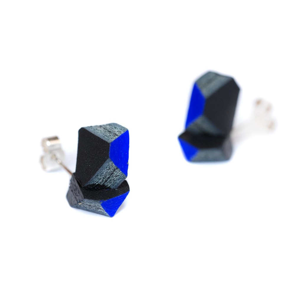 Lapis Multi Facet Stud Earrings Lapis Multi Facet Stud Earrings