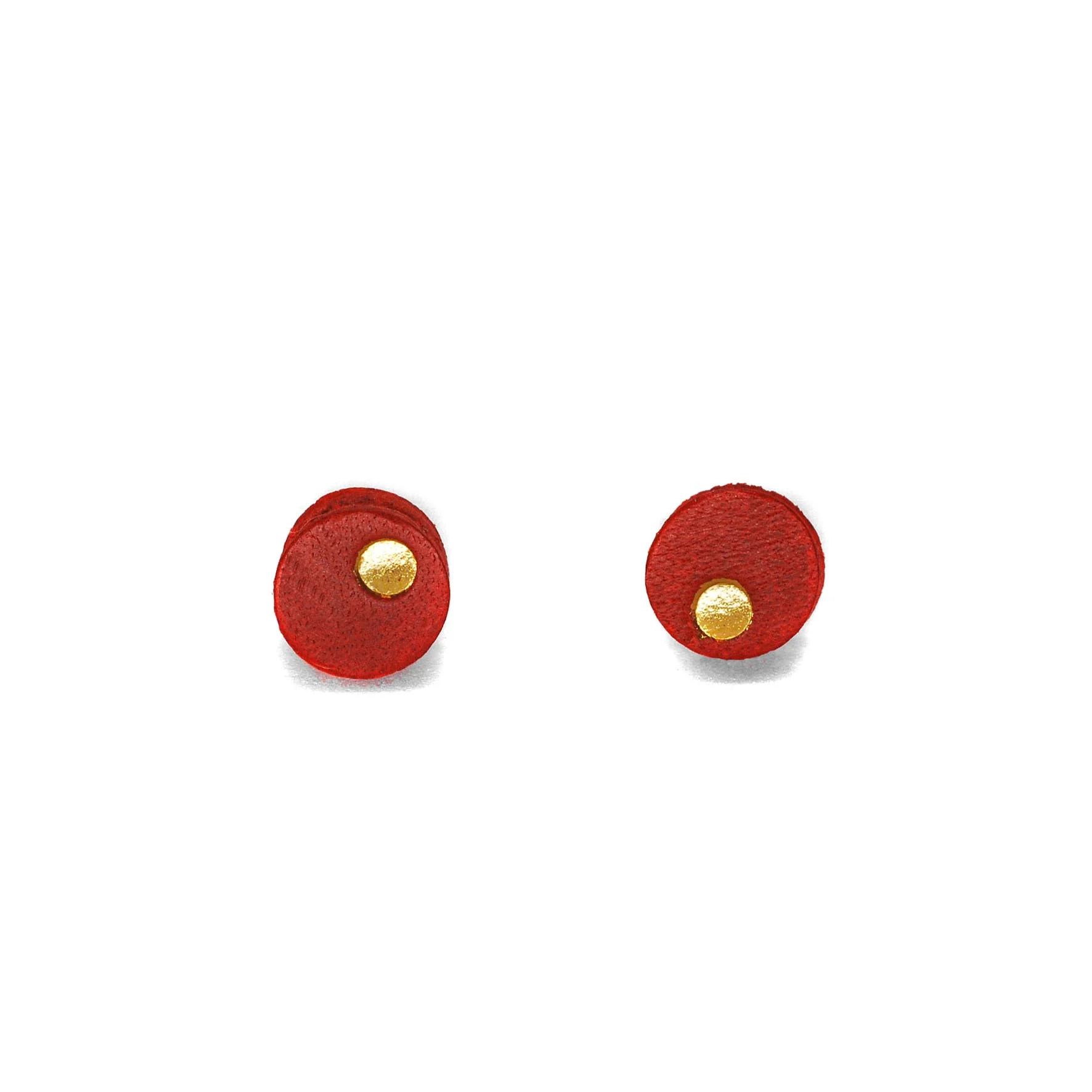 FREEHAND ROUND STUDS - RED & DOT