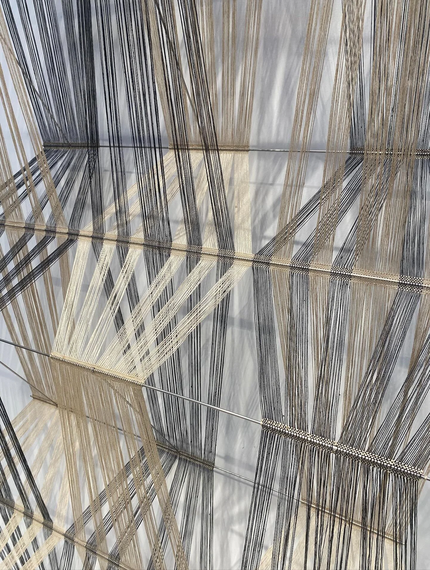 Enjoying flashbacks of the amazing recent Peter Collingwood exhibition @margarethowellltd

An incredible weaver - a unique &amp; inspirational voice when I started on my creative journey - his pieces a beautiful balance of crisp geometric forms with 