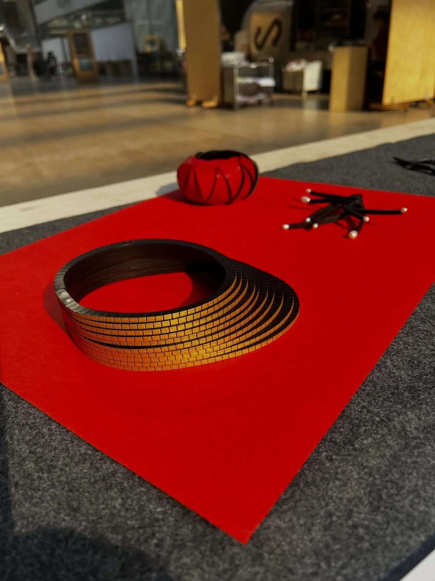 Back today at #LeatherFutures at Central Saint Martins - great to chat leather &amp; jewellery with students and staff - plus about @cockpitstudios

Blown away by the incredible skills and passion of the leather craftspeople-designers at last night&r