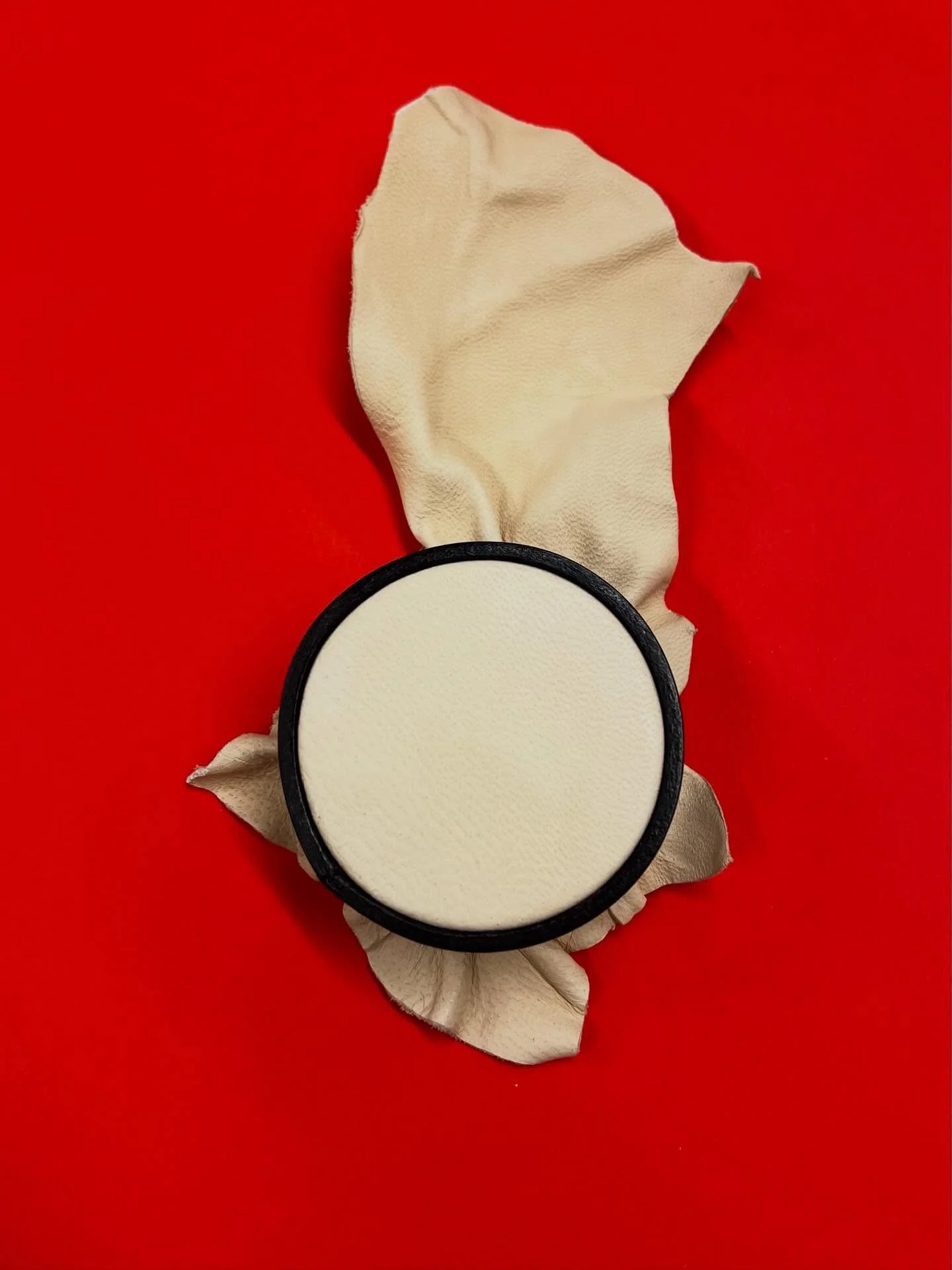 Compelled to explore moulding leather after the inspirational @b_malcolm_  workshop at #LeatherFutures last week&hellip;
 
This is work in progress - perhaps a brooch when its ready to turn into a finished wearable piece&hellip;

Drawn to the freefor