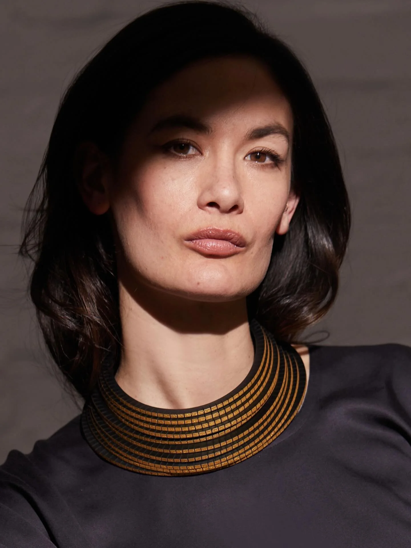 Here is my necklace inspired by the neck coils worn by Kayan women in Myanmar. 

One of my favourite pieces - I love wearing this necklace - it makes me feel empowered. Bold but so comfortable to wear - lightweight and gently moulding to my body shap