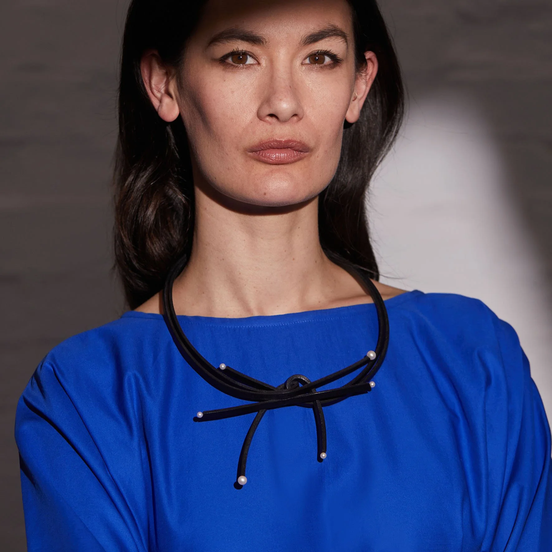 Knot A Pearl Necklace - modelled 2.jpg
