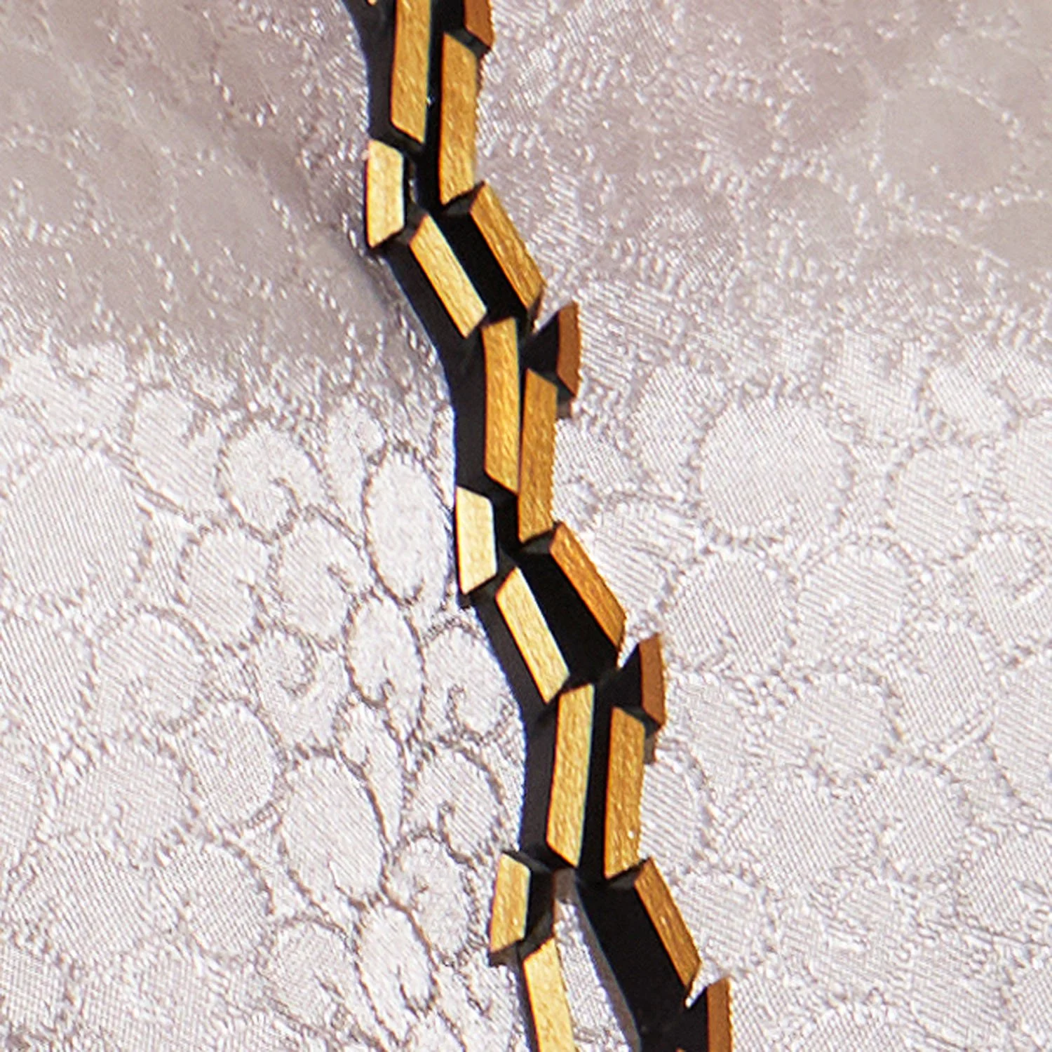 Out of Line Necklace - Gold - modelled - detail2.jpg