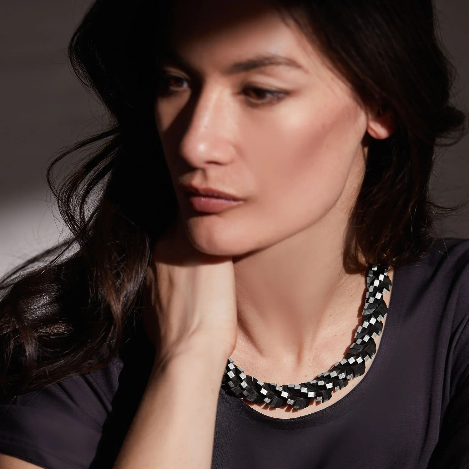 Twisted-up-leather-necklace-silver-modelled.jpg