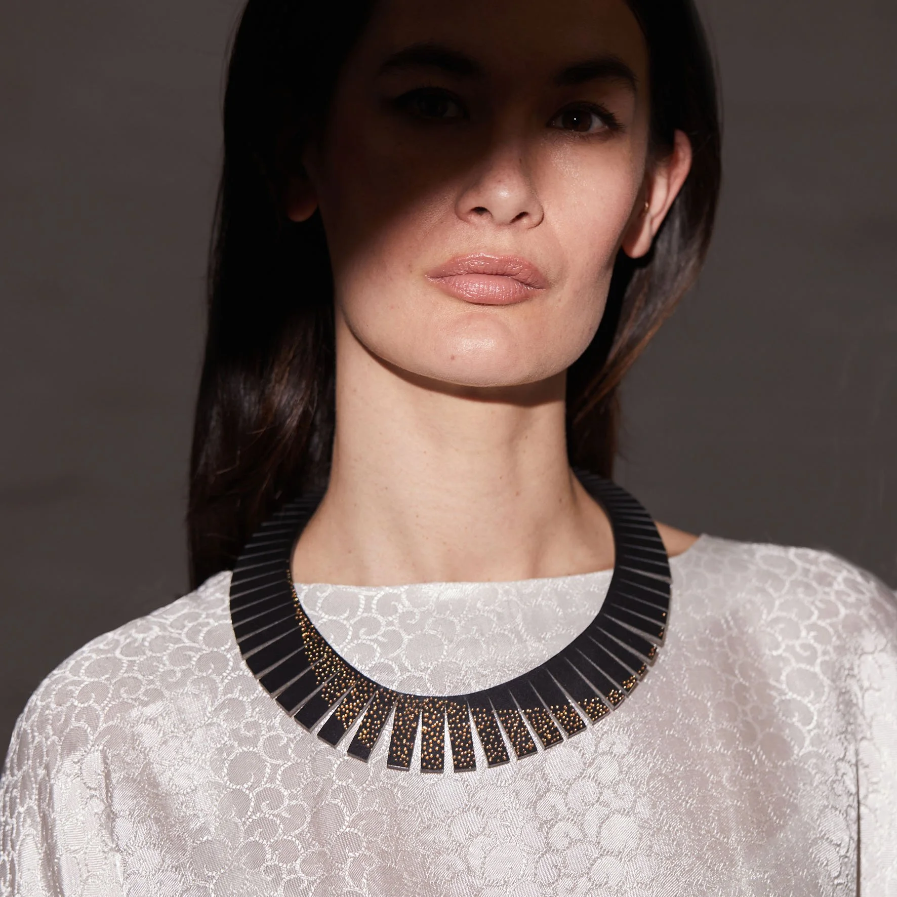 Freehand Necklace Small Dots - modelled .jpg