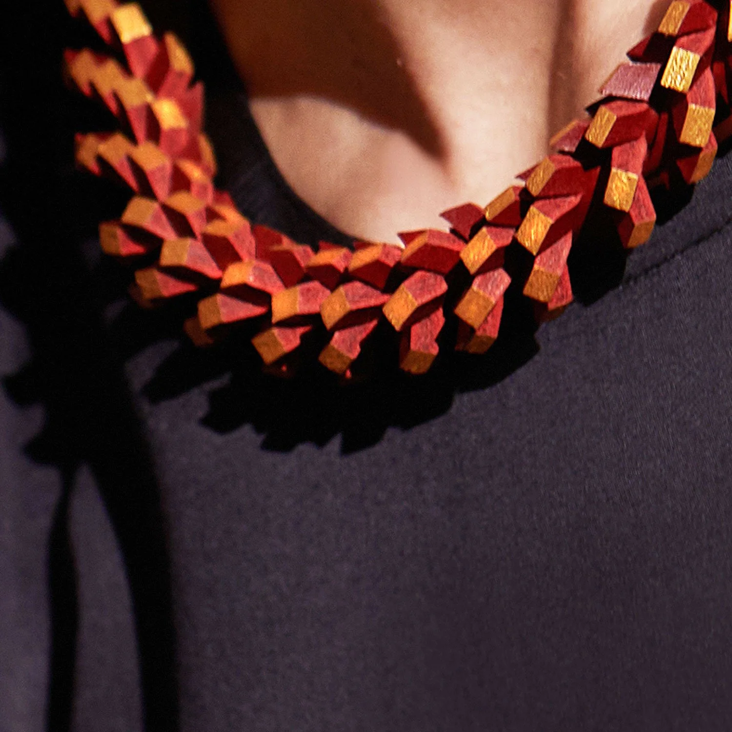 Twisted-up-leather-necklace-red-gold-Tania-Clarke-Hall-modelled-detail.jpg