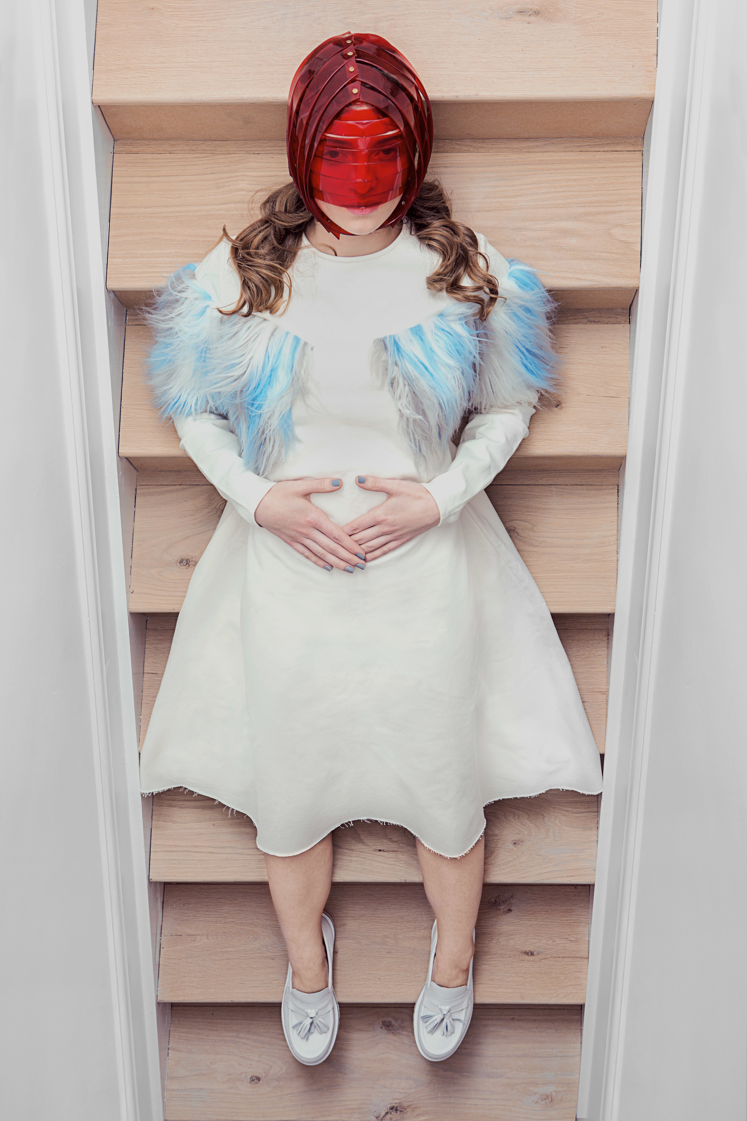 SCV head pieces: Olga Noronha Jewellery ; Dress: Alexandra Moura ; Shoes: Ante London