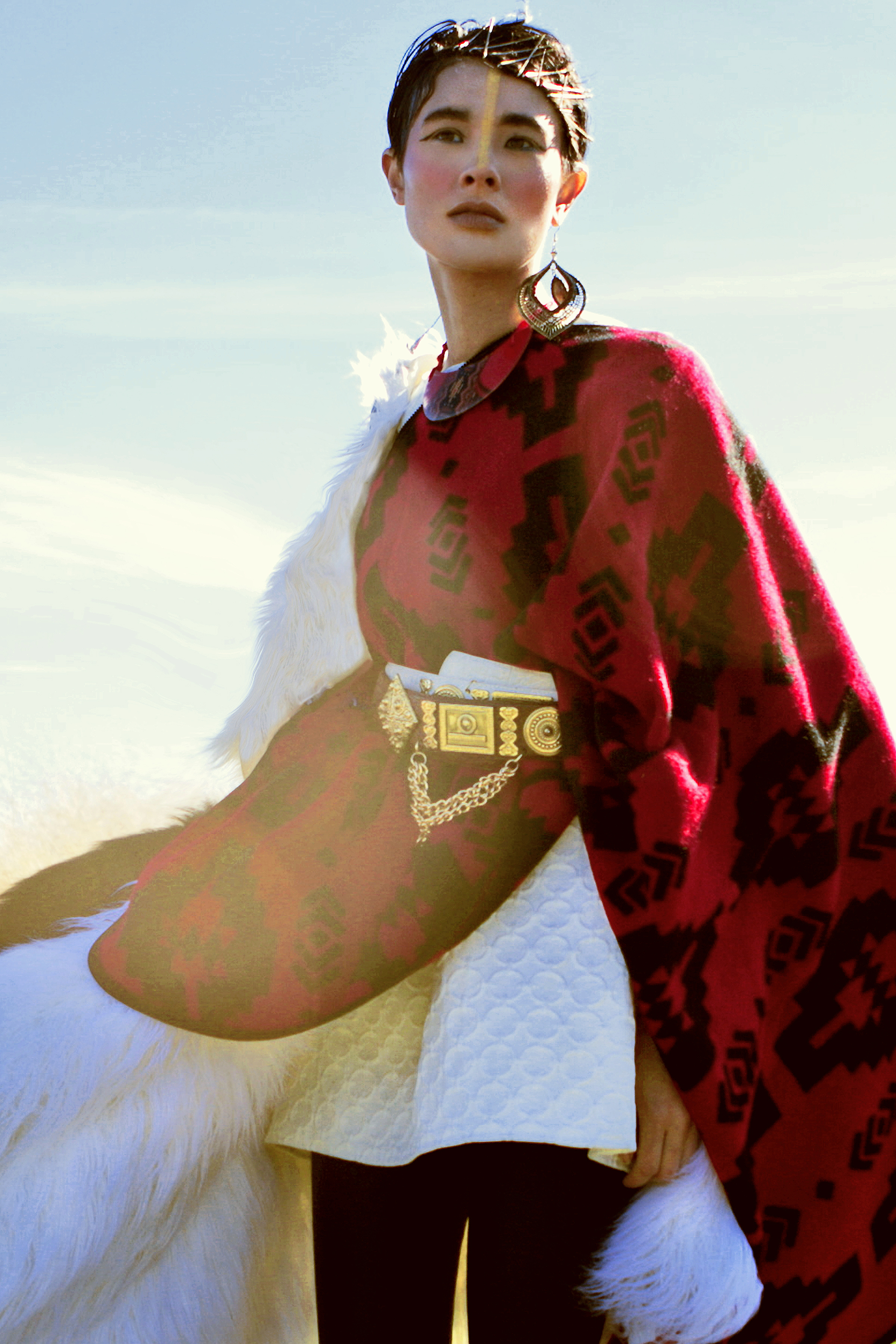 Dress by Teranchula and Poncho by Ke Collection