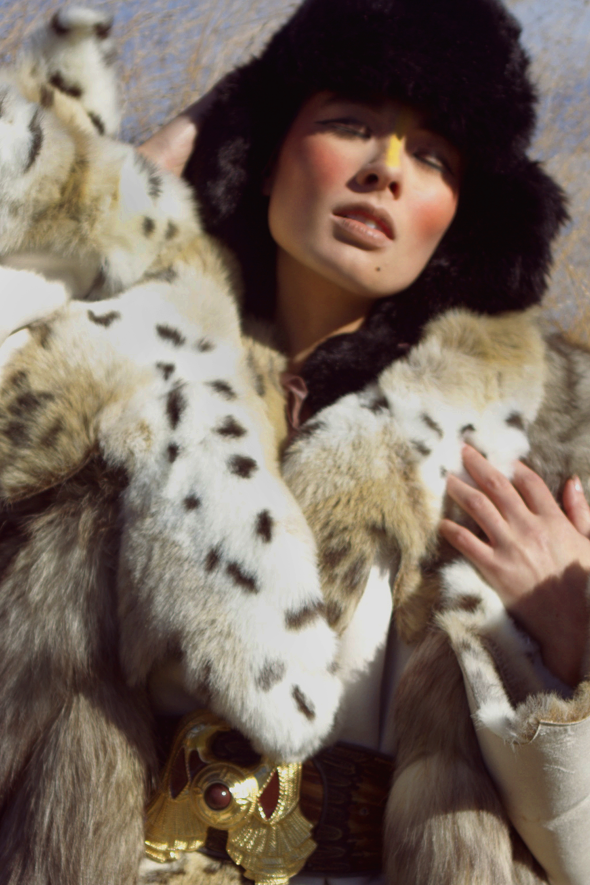 Fur coat by Regent Park, Fur by Teranchula, Fur hat by Ke Collection