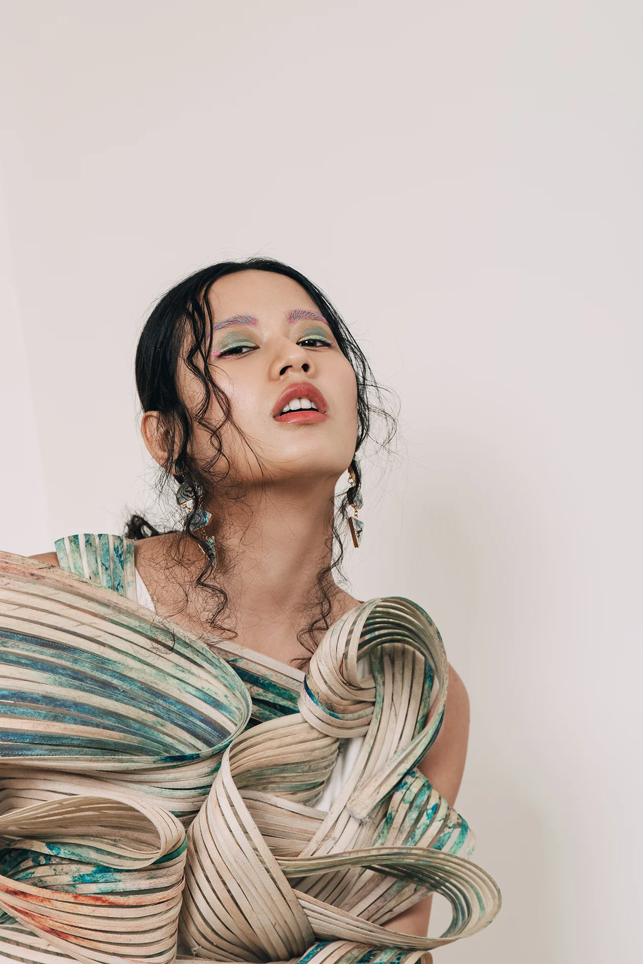 Dress –BHANUNI BY JYOTI Pant – NIKHIL THAMPI Earring – EURUMME Footwear – APRAJITA TOOR