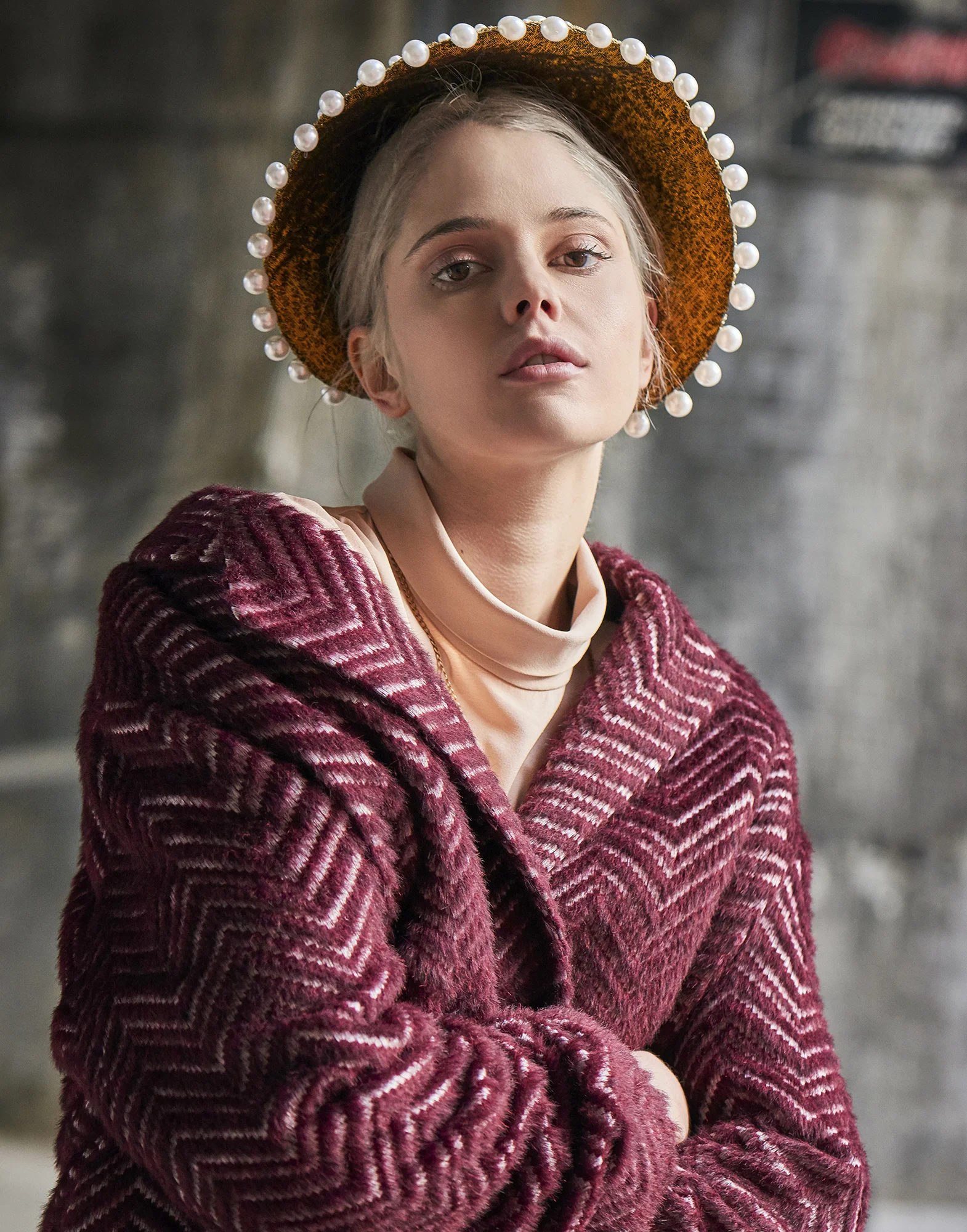 Top Theory Coat Roberto Cavalli Headpiece Pebble London