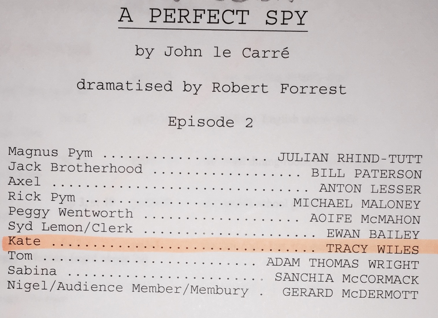 June 2017 - Two lovely radio jobs this month, my first Rumpole for Catherine bailey Productions and A Perfect Spy by John Le Carre.